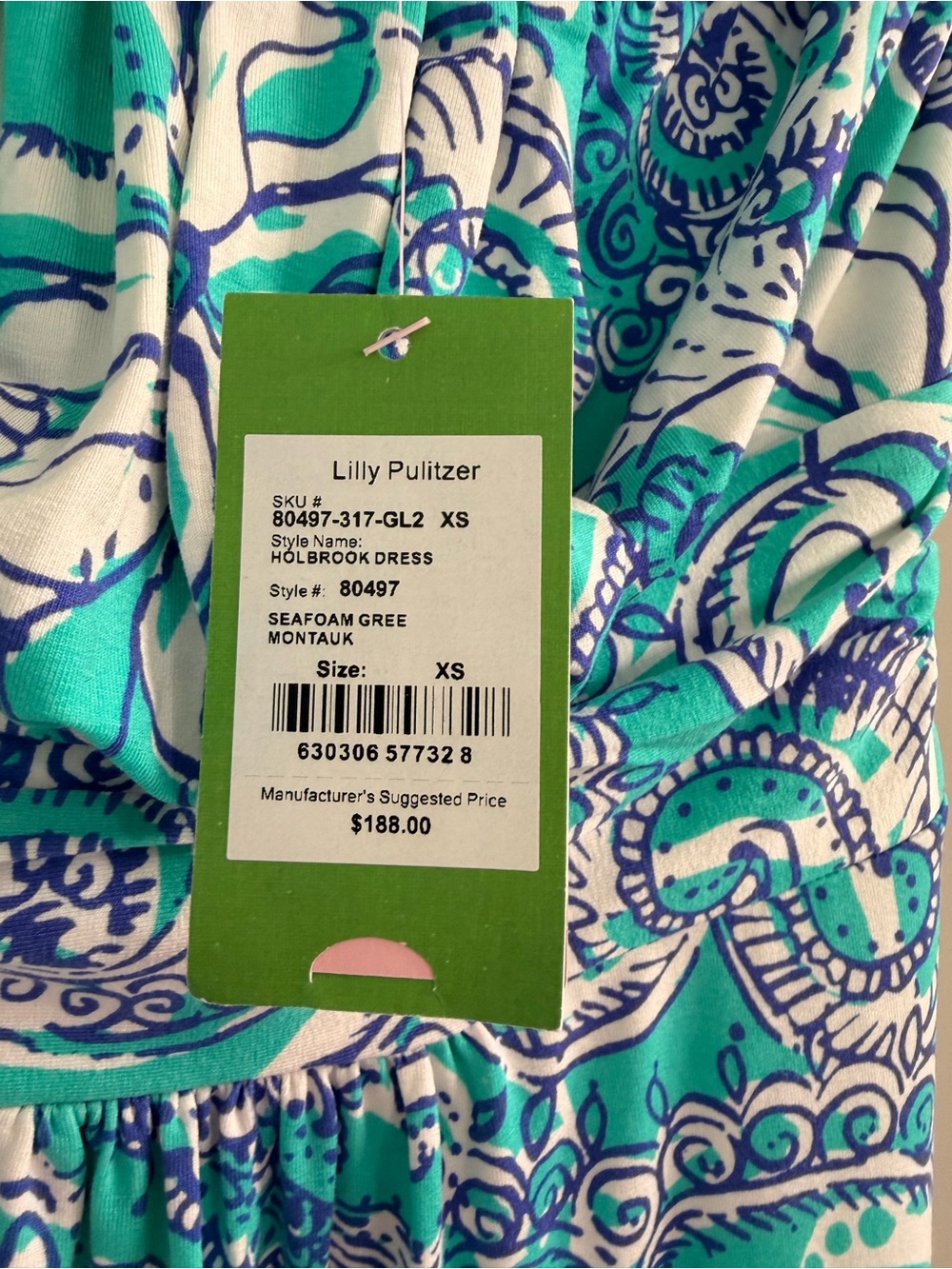 NWT Lilly Pulitzer Holbrook Strapless Maxi Dress in
"Montauk Seafoam Green" - Picture 5 of 13